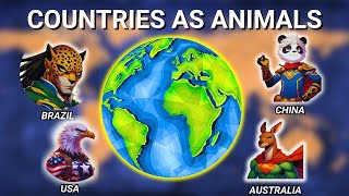 If All Countries Were One Animal Which Animal Would It Be  According To AI [upl. by Emiatej]