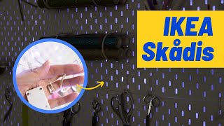 Seriously Easy Hack for IKEA Skådis Pegboard System  BACKLIGHTING [upl. by Moll]