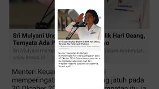 Sri Mulyani Ungkap Sejarah Dibalik Hari Oeang [upl. by Olli846]