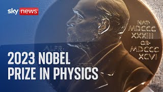 2023 Nobel Prize in physics announcement [upl. by Euqinorev]