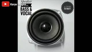 unboxing speaker 3 inch subwoofer bass dan vocal 4 OHM 10 WATT [upl. by Anegue170]