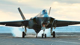 F35C Carrier Testing DTII Aboard USS Dwight D Eisenhower [upl. by Dahlstrom]