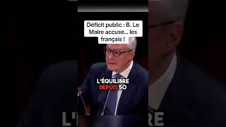 Bruno Lemaire accuse l’état pour des dépenses excessives shortvideo macron lepen lfi rn [upl. by Daggett766]