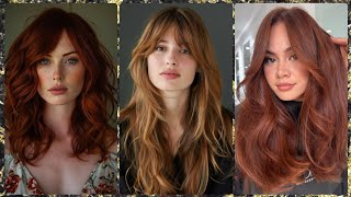 Attractive Ladies Reddish Brown Hair Color Ideas  Hair Aesthetics  Color de cabello castaño rojizo [upl. by Monika]