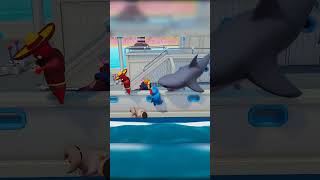 Gang Beasts Shark Attack 2 shorts [upl. by Miuqaoj]