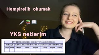 Hemşireliği nasıl kazandım YKS netlerimtavsiyelerHemşirelik Bölümü 📚 [upl. by Abagail]