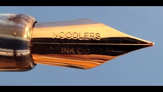 Noodlers Ahab flex nib pen calligraphy sample [upl. by Euqirat]