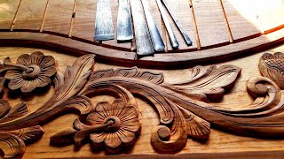 Wood carving beginners tutorialUP wood artwood carving door [upl. by Nita]