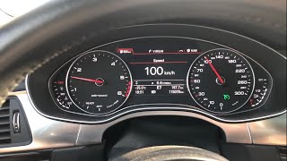 Audi A6 allroad facelift 30 BiTDI 320 hp Average Fuel Consumption at 100 kmh amp 130 kmh [upl. by Lladnor]