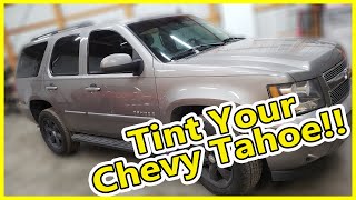 How to Window Tint  Time Lapse Installation Window Tinting a Chevy Tahoe [upl. by Frayne179]