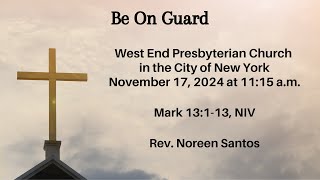 West End Presbyterian Church NYC – Worship Service on November 17 2024 [upl. by Atteirneh]