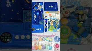 Blue colour stationery collectionspace look stationery items big pencil box [upl. by Anette]