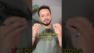 Top 3 Shampoos for different scalp type under ₹500 skincare skincaretips [upl. by Airamzul]