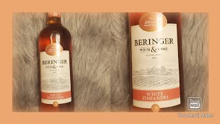 Beringer Main amp Vine white zinfandel [upl. by Aihsoj]