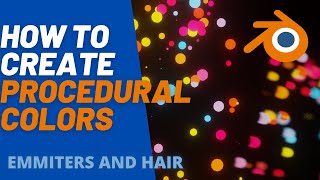 Blender Basics How to create procedural colors in blender 29 Emitters and hair [upl. by Ruhnke]