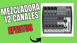 Mezcladora Económica Behringer XENYX 1202 FX  Mixer [upl. by Quent]