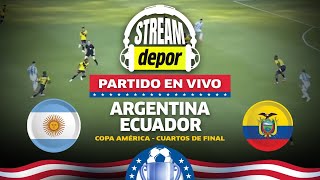 ARGENTINA 1  1 ECUADOR 42 PENALES REACCIÓN COMENTARIOS Y GOLES  COPA AMÉRICA 2024 [upl. by Sinnaiy976]