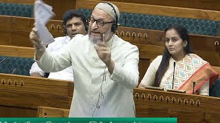 Asaduddin Owaisis Roaring Speech in Lok Sabha 2024  AIMIM  Hyderbad MP  Telangana  Parliament L [upl. by Nathanael]