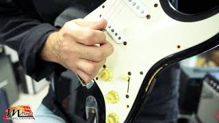 Fender Strat refretted with Dunlop 6105 fretwire [upl. by Yblok103]