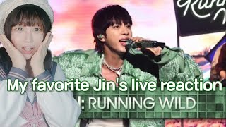 ENG BTS Jin  Running Wild  The Tonight Show Starring Jimmy Fallon Reaction [upl. by Aihsenor]