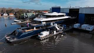 Feadship ONE launched [upl. by Lrig]