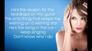 Teardrops On My Guitar  Taylor Swift Lyrics [upl. by Ahsilahk843]