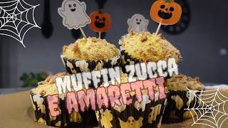 MUFFIN ZUCCA E AMARETTI 🎃 [upl. by Burnside]