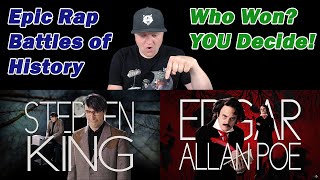 Stephen King vs Edgar Allan Poe  Epic Rap Battles of History  A History Teacher Reacts [upl. by Moraj]