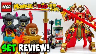 This Set is Uniquely Beautiful BUT  Monkey King Warrior Mech Review LEGO Monkie Kid Set 80012 [upl. by Fry581]