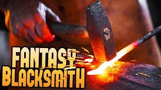 Becoming The Greatest Onehanded Blacksmith  The Best Blacksmith Simulator  Fantasy Blacksmith [upl. by Kaczer]