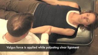 Valgus Stress Test  Elbow CR [upl. by Carpet596]