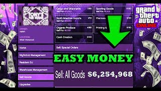 GTA 5 HOW TO SELL ALL GOODS IN THE NIGHTCLUB DLC AND MAKE ALOT OF MONEY ONLINE [upl. by Ireva]