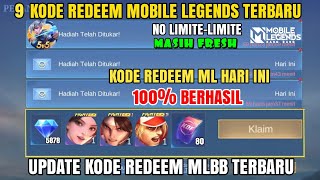 BURUAN NO LIMITE 9 KODE REDEEM ML TERBARU KODE REDEEM MOBILE LEGENDS CODE REDEEM ML HARI INI MLBB [upl. by Hemingway554]