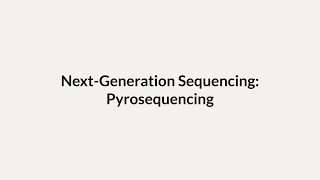 NextGeneration Sequencing Pyrosequencing [upl. by Constantin]