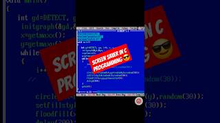 Screen Saver in C  education programminglanguage microcomputertrainingcenter [upl. by Reimer105]