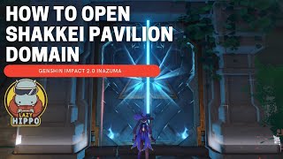 How To Open Tatarasuna Domain Shakkei Pavilion  Genshin Impact Inazuma 20 [upl. by Torrey]