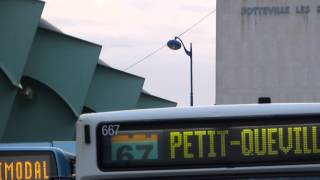 Girouette a Pastilles en cours de changement pour la ligne 41 en Mercedes 0405N [upl. by Iot]