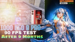 Iqoo Neo 9 Pro BGMIPUBG Test After 9 Months 💥  Smooth  90Fps  bgmi iqooneo9pro pubgmobile [upl. by Forrester]