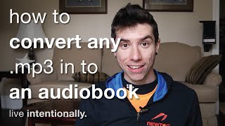 How To Convert Any MP3 In To An Audiobook m4b [upl. by Melliw]