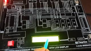 Microprocessor 8086 Training Kit with LCD Display and Keyboard Aseembler Dissasembler [upl. by Sirovat]