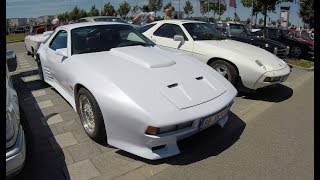 Porsche 928 S Strosek widebody kit sport show car BBS wheels white colour walkaround K811 [upl. by Zednanreh]