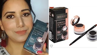 Swiss beauty eyebrow and gel eyeliner Review By beautymaniawith Ritu [upl. by Cirnek]