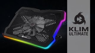 KLIM Ultimate  Refroidisseur RGB pour PC Portable Gamer  Stable Silencieux Élégant [upl. by Elleb]