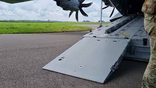 Storm Tide 2024  Boarding the A400M [upl. by Nosyk]