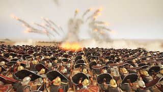 100 German Heavy Onager Vs 6400 Roman Eagle Cohort  Total War Rome 2 [upl. by Egap]