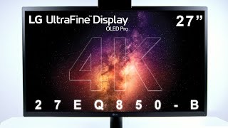 LG UltraFine Display OLED 4K 27“ 27EQ850 Review  Calibrite Pro HL Test vs LG Best Monitor for Edit [upl. by Mindy]