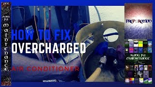 Overcharged Air Conditioner Taking Too Long To Cool How To Recover Adjust Refrigerant Charge [upl. by Fafa]