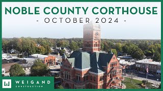 Noble County Courthouse  Construction Update Oct 2024 [upl. by Beetner]