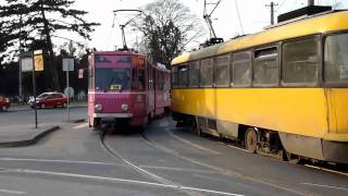 Tramvaie in Oradea 11 03 2011 [upl. by Lehcim431]