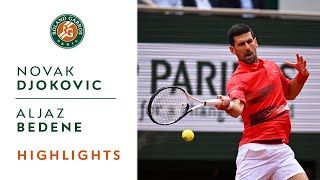 Novak Djokovic vs Aljaz Bedene  Round 3 Highlights I RolandGarros 2022 [upl. by Ainattirb]